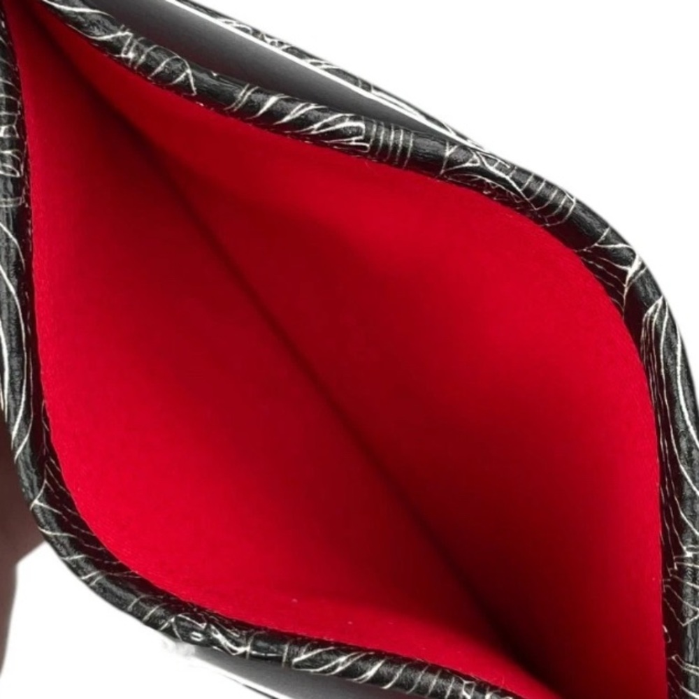 Christian Louboutin Signature Metallic Monogram Print Leather Card Case - Picture 15 of 15